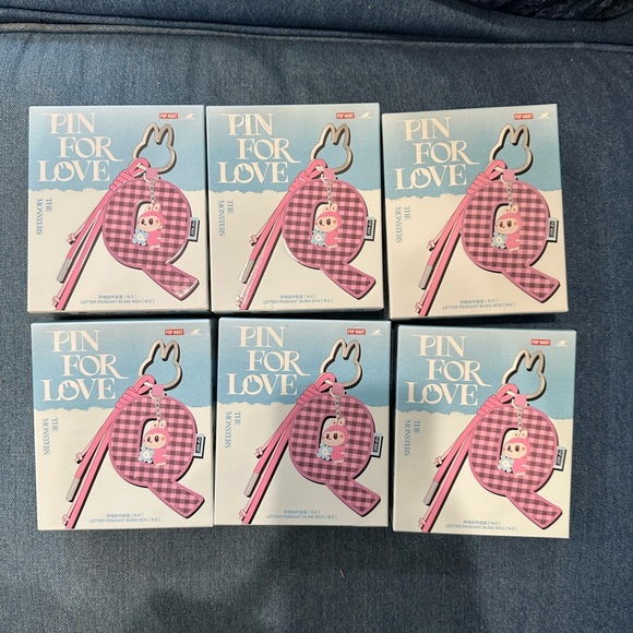 Pop Mart The Monsters Labubu Pin for Love Series Letter Pendant  & - Picture 15 of 15